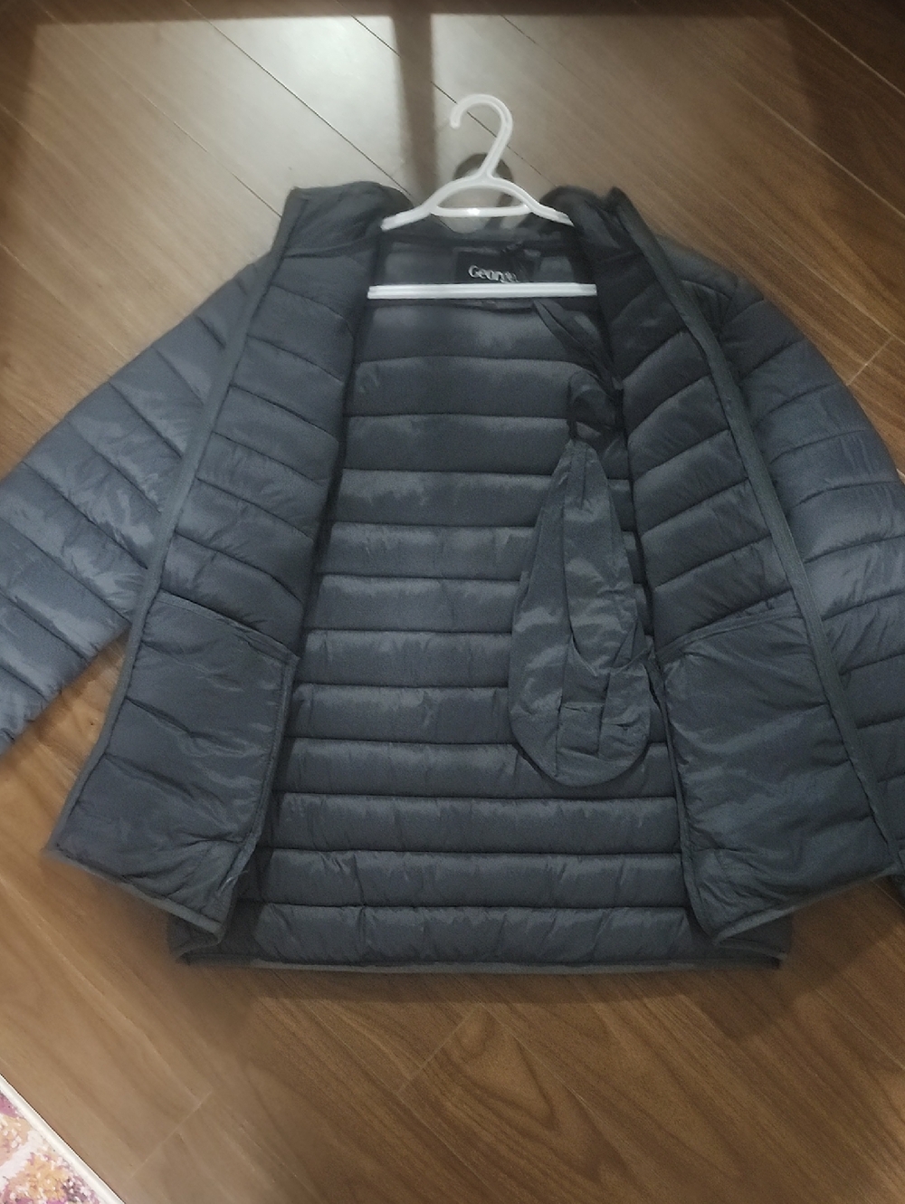 George Navy Puffer Jacket - Picture 4 of 4